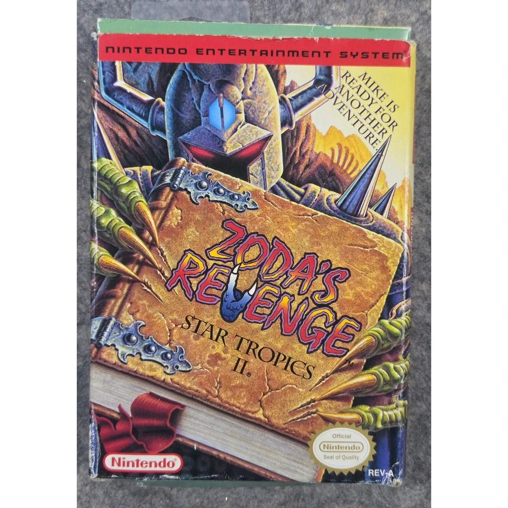Zoda's Revenge Star Tropics II Nintendo NES Game CIB Box Manual NES-6C-USA